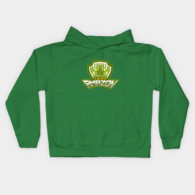 Basketball Team Apparel and Accessories Kids Hoodie by Fahrenheit123